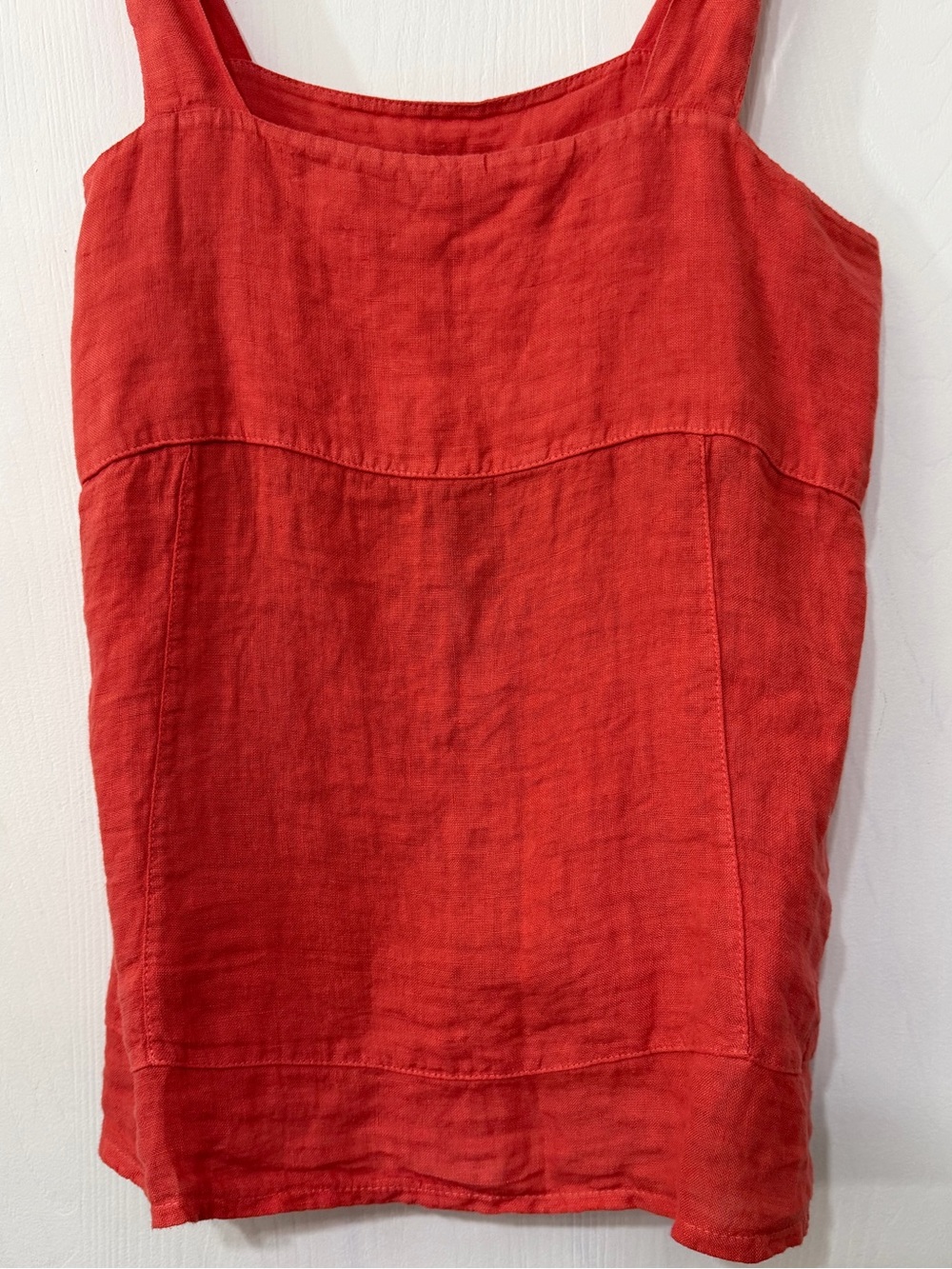 Francesca Bettini 100% Linen Tank Top Made in Italy Hibiscus - Picture 6 of 9